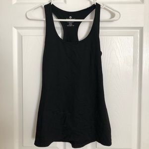 Black 90 Degree Razor back Tank